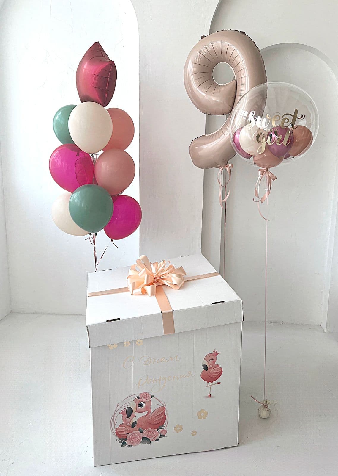 Коробка сюрприз «Фламинго»