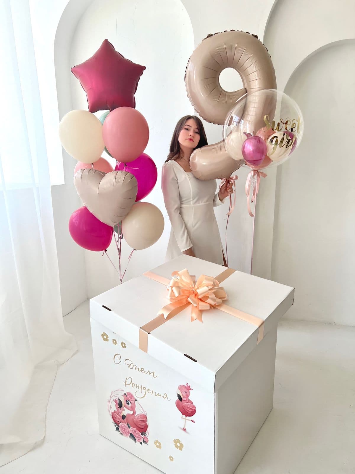 Коробка сюрприз «Фламинго»