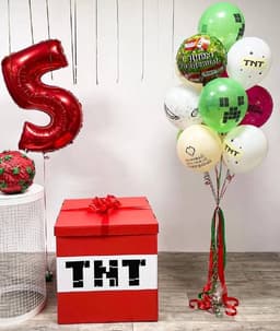 Коробка сюрприз из шаров «Гейм»