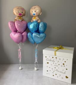Коробка сюрприз с шарами «Гендер пати»