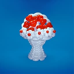 Корзина из шаров Моё сердце