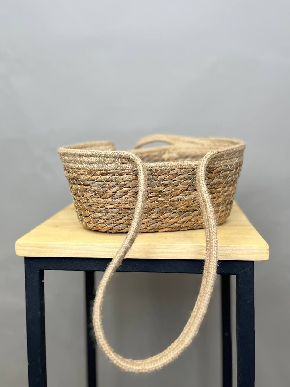 Корзина плетенная рогоз 32x23x14x36 см