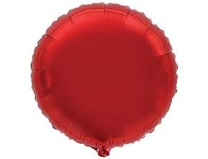 Круги металлик 45 см красные /fm