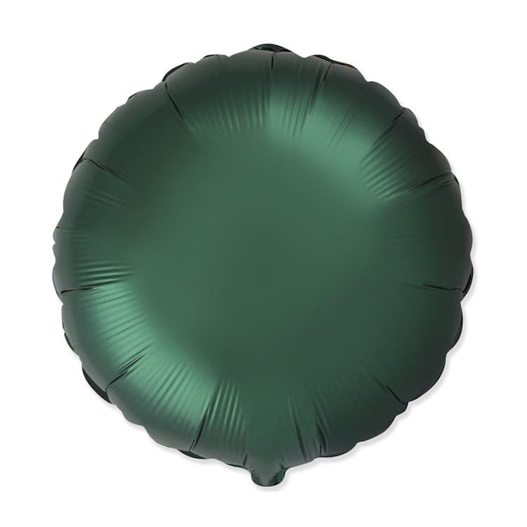 Круги сатин изумрудные/dark green 45 см