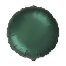 Круги сатин изумрудные/dark green 45 см