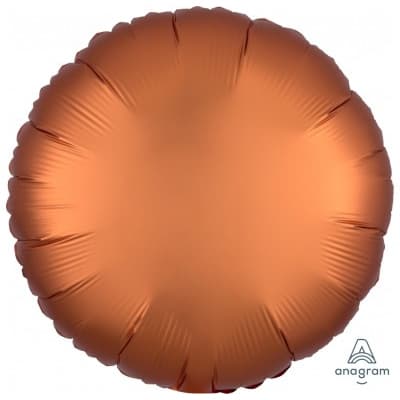 Круги сатин оранжевый 45 см