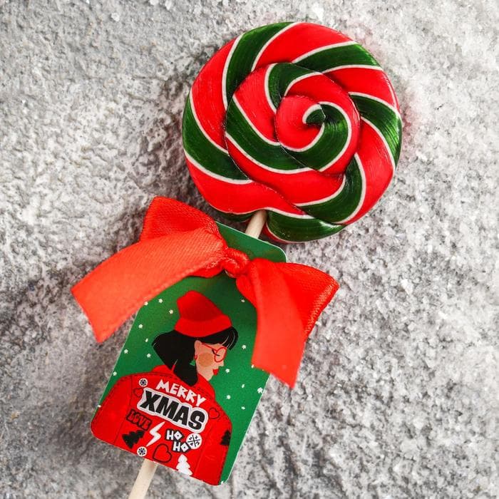 Леденец на палочке «Merry Xmas»: со вкусом вишни, 15 г