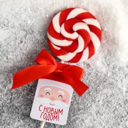 Леденец на палочке «С Новым годом»: со вкусом клубники, 15 г