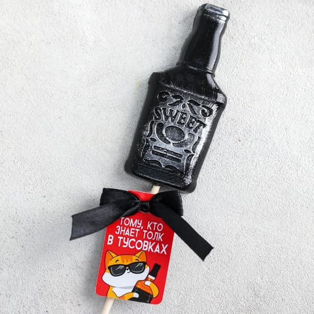 Леденец в форме бутылки «Тому, кто знает толк в тусовках», вкус колы, 30 г Леденец в форме бутылки «Тому, кто знает толк в тусовках», вкус колы, 30 г