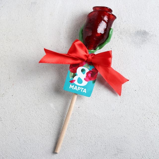 Леденец в форме розы «8 Марта», 75 г Леденец в форме розы «8 Марта», 75 г