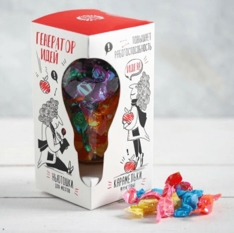 Леденцы в лампочке "Генератор идей" 50 г Леденцы в лампочке "Генератор идей" 50 г