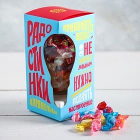 Леденцы в лампочке "Радостинки" 50 г Леденцы в лампочке "Радостинки" 50 г