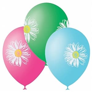 M 12"/30см Пастель+Декоратор (шелк) 2 ст. 2 цв. рис Ромашки M 12"/30см Пастель+Декоратор (шелк) 2 ст. 2 цв. рис Ромашки