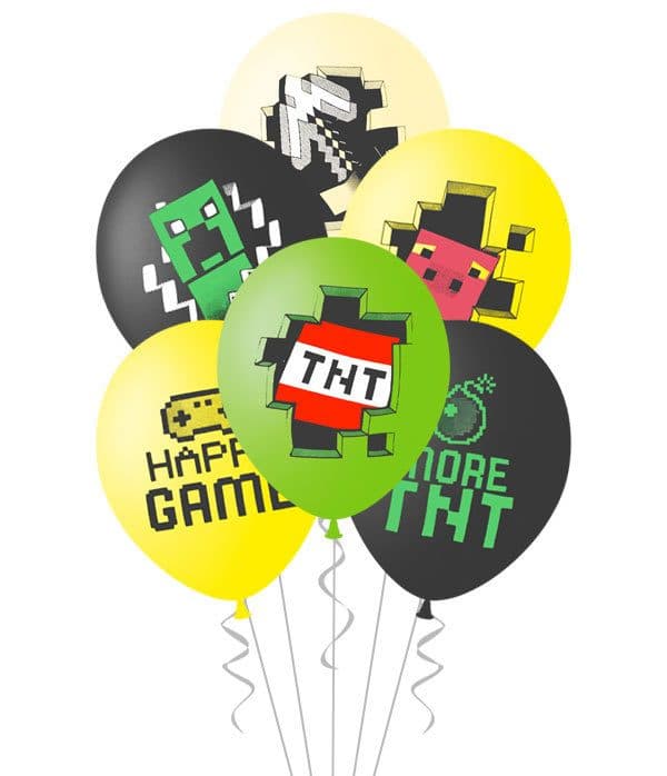 M 12"/30см (шелк) Набор шаров. Пиксели M 12"/30см (шелк) Набор шаров. Пиксели