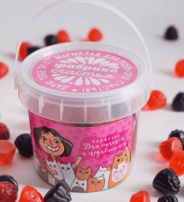 Мармелад в ведерке «Для сильной и независимой», 300 г