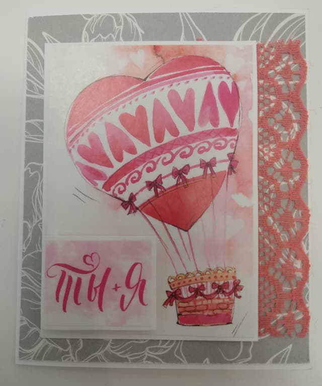 Мини открытка крафт (ручной работы) 2 Мини открытка крафт (ручной работы) 2