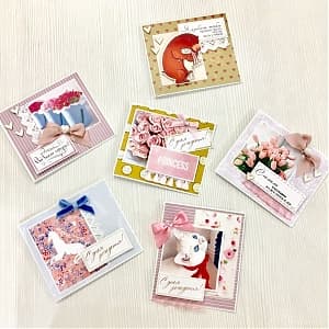 Мини открытки крафт (ручной работы) Мини открытки крафт (ручной работы)