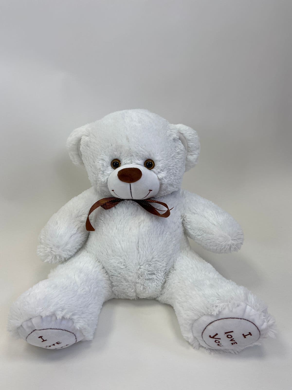 Мишка Феликс белый 80 см
