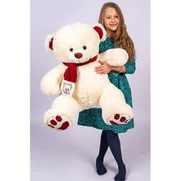 Мишка Кельвин молочный 110 см