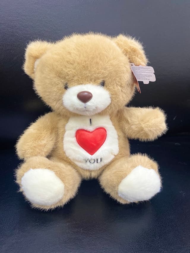 Мишка с сердечком на животе, коричневый Мишка с сердечком на животе, коричневый