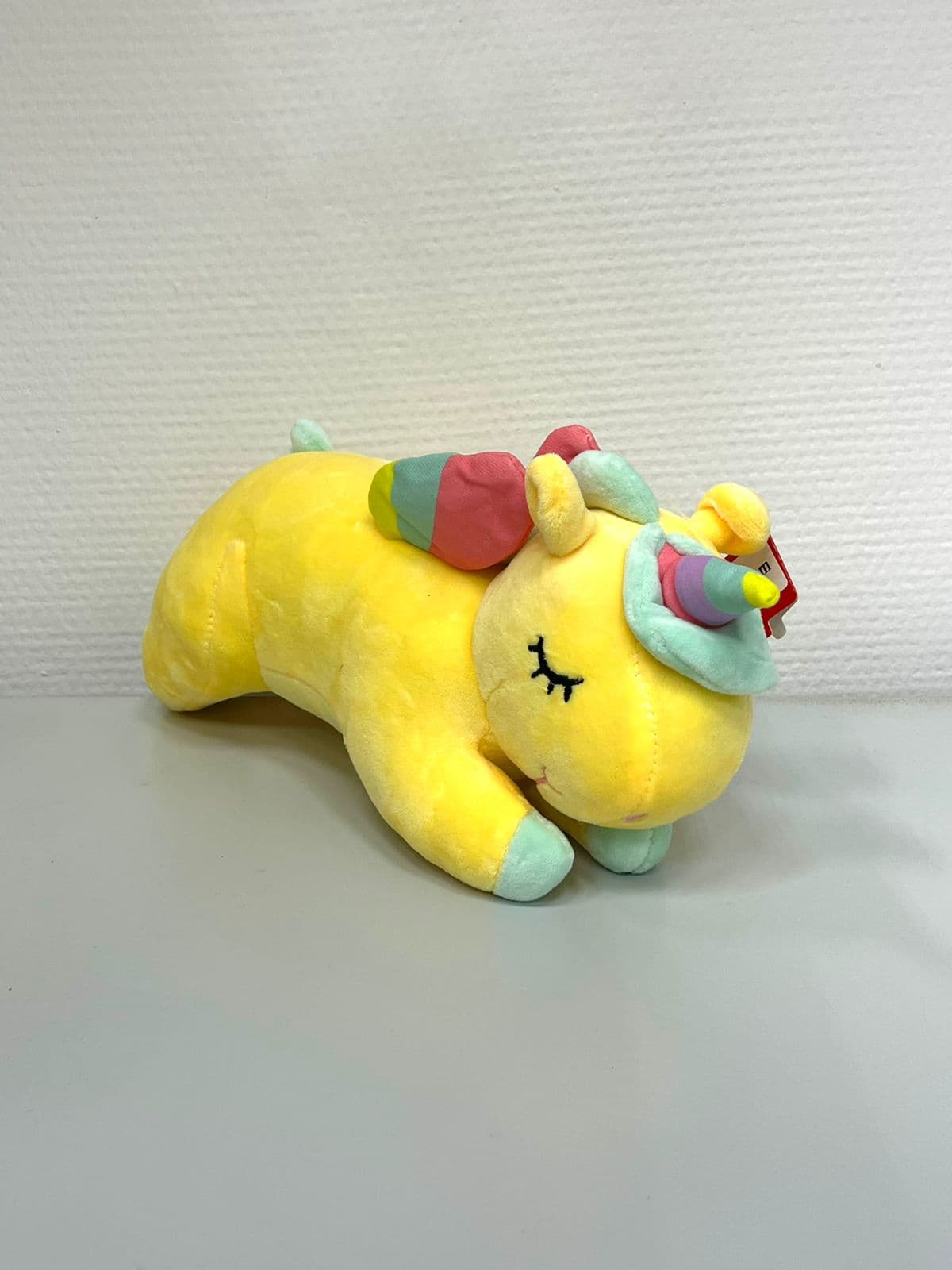 Мягкая игрушка «Единорог» маленькая, желтая 30 см