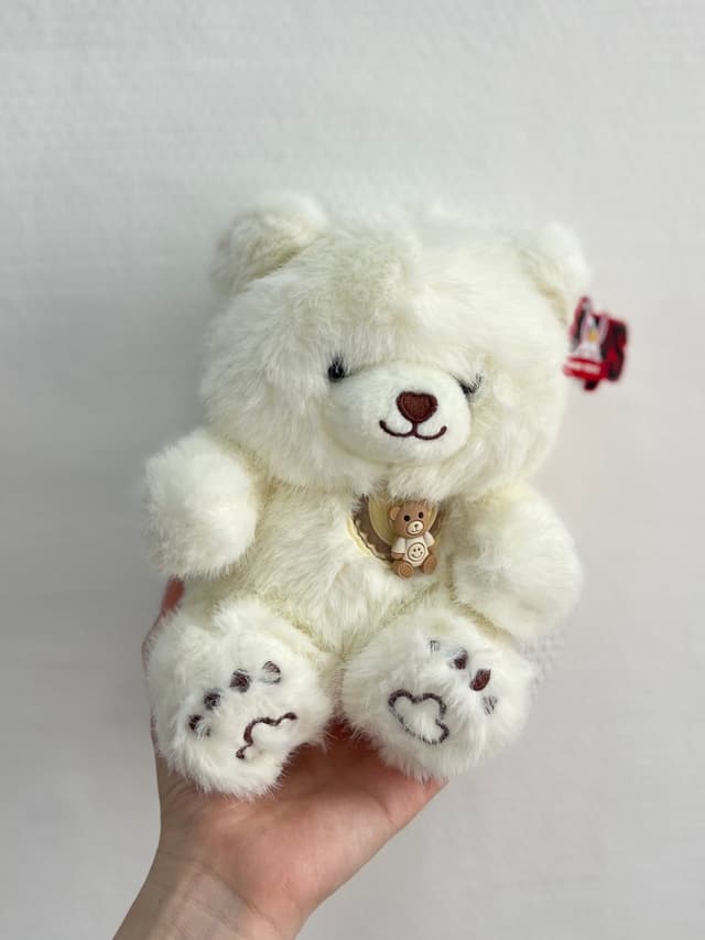 Мягкая игрушка "Медвежонок" молочный 23 см Мягкая игрушка "Медвежонок" молочный 23 см