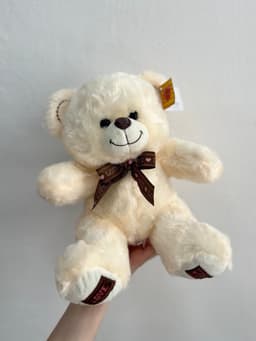 Мягкая игрушка "Медвежонок" молочный 28 см