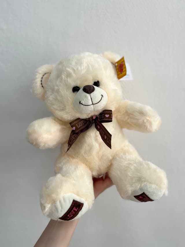 Мягкая игрушка "Медвежонок" молочный 28 см Мягкая игрушка "Медвежонок" молочный 28 см