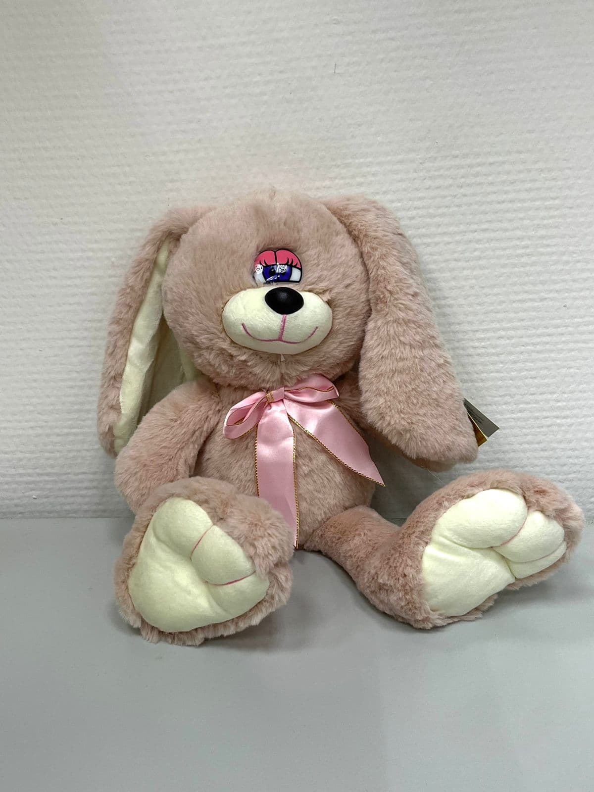 Мягкая игрушка «Заяц» розовая 22 см