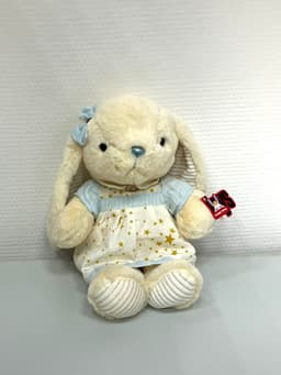 Мягкая игрушка «Зайчик с бантиком» голубая 22 см