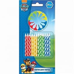 Набор свечей 24шт*6см Paw Patrol