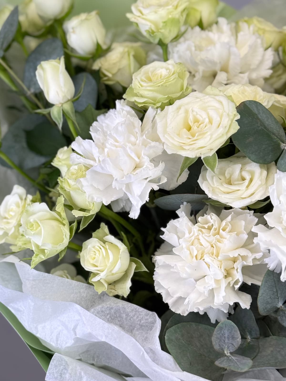 Нежный букет "Зеленое свечение"