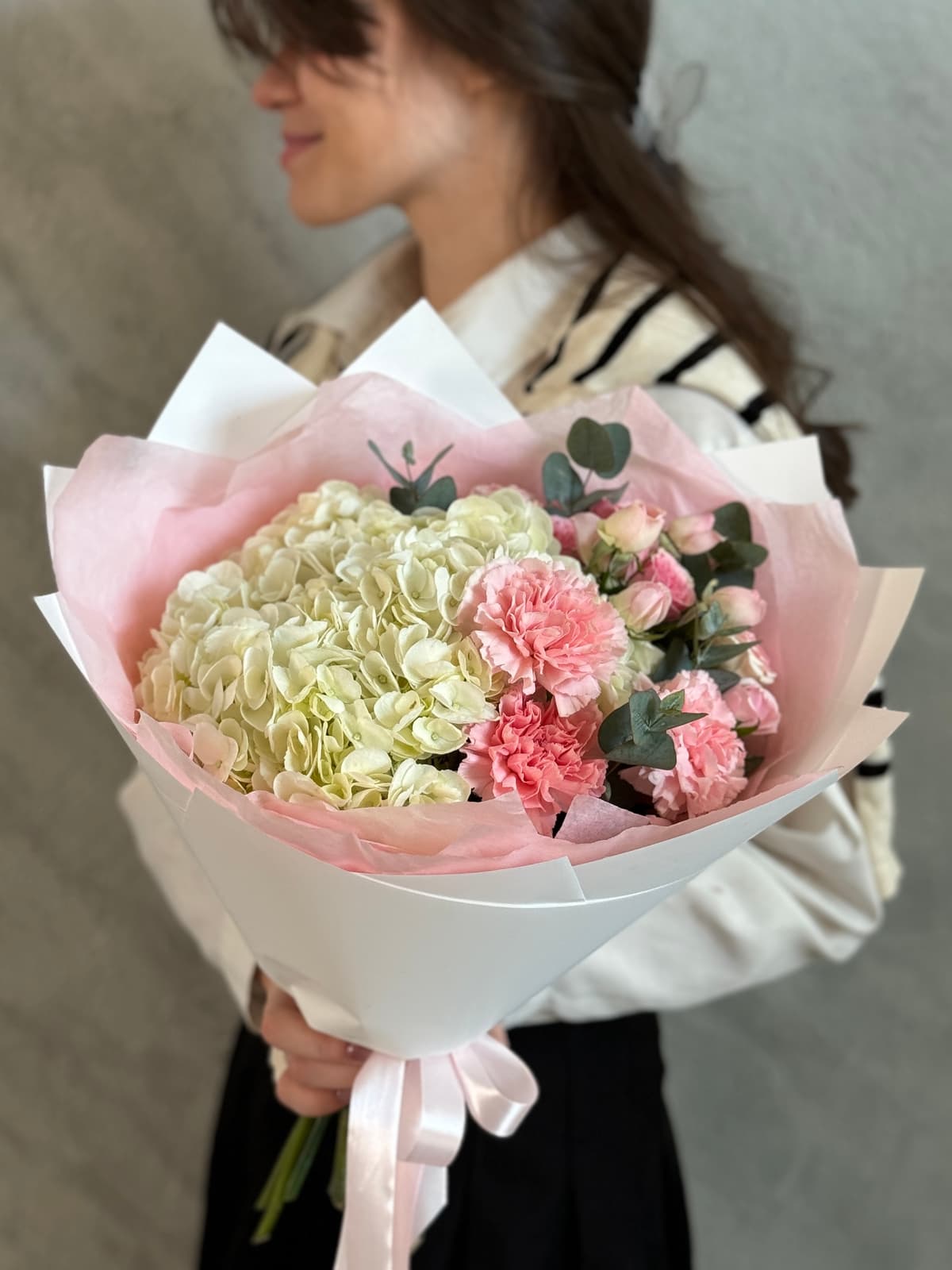 Нежный букет "Сияние" розовый