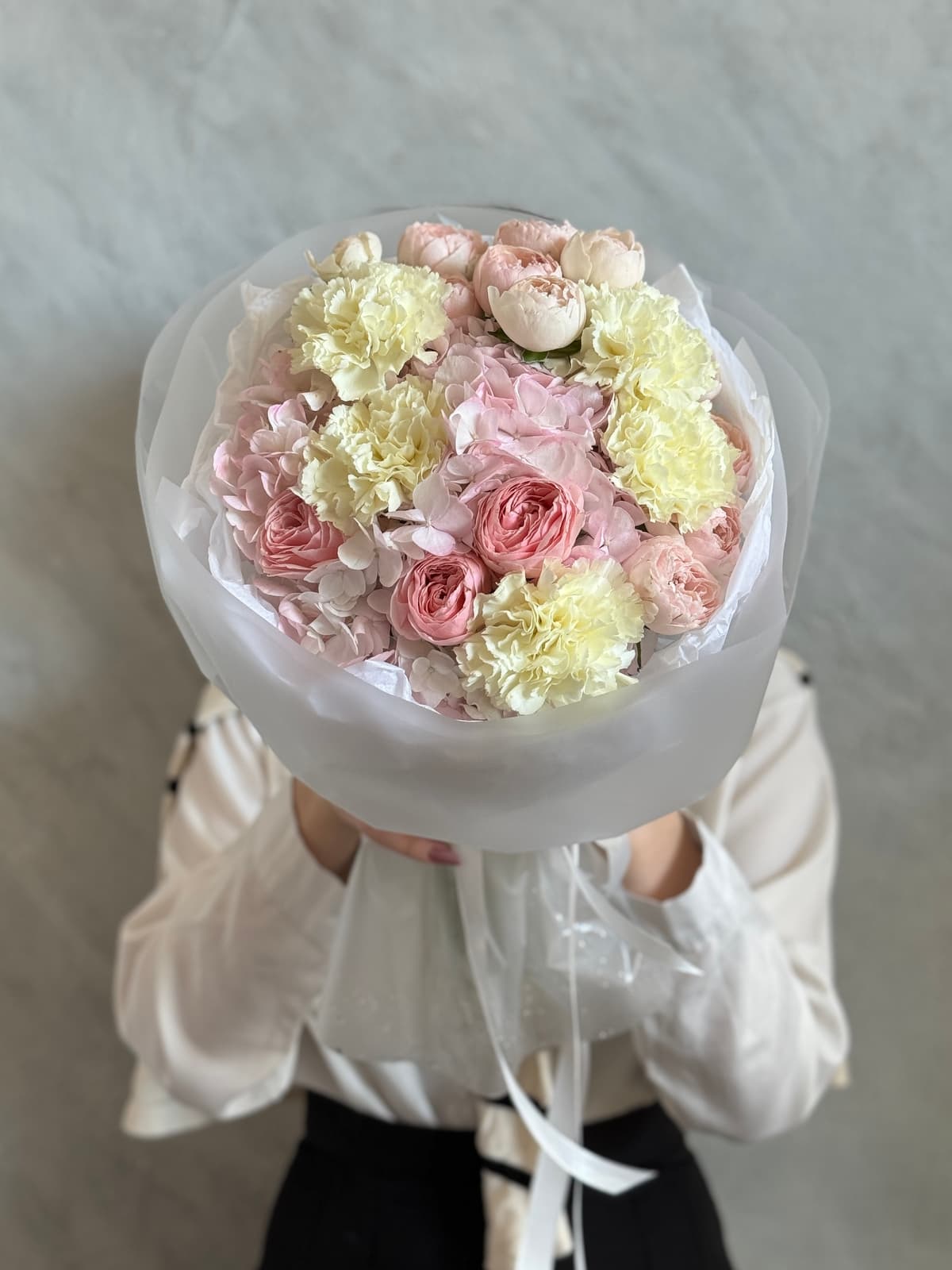 Нежный букет "Сладкая вата"