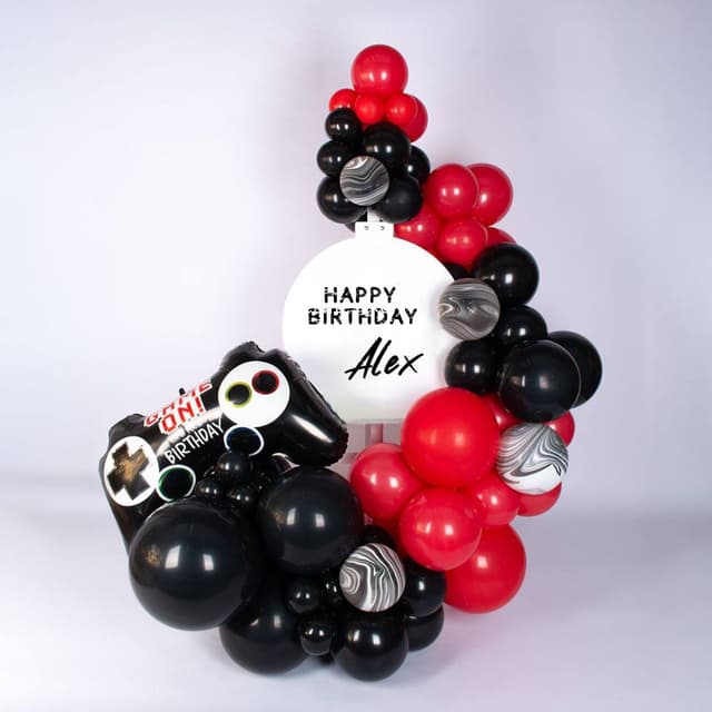 Оформление из шаров «Game ON» Оформление из шаров «Game ON»