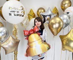 Оформление из шаров на грузах «Последний звонок»