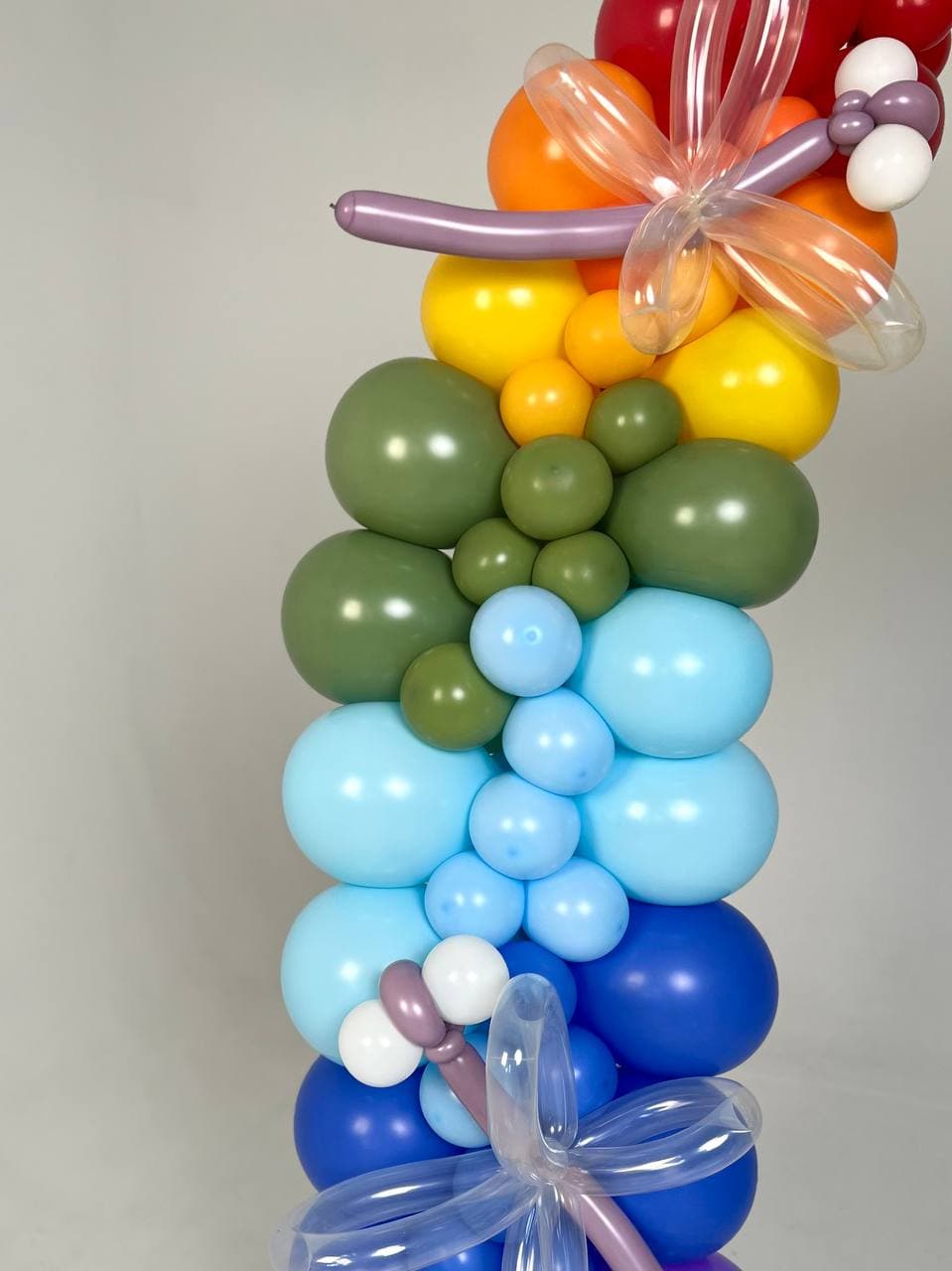 Оформление из шаров «Радуга и Полянка»