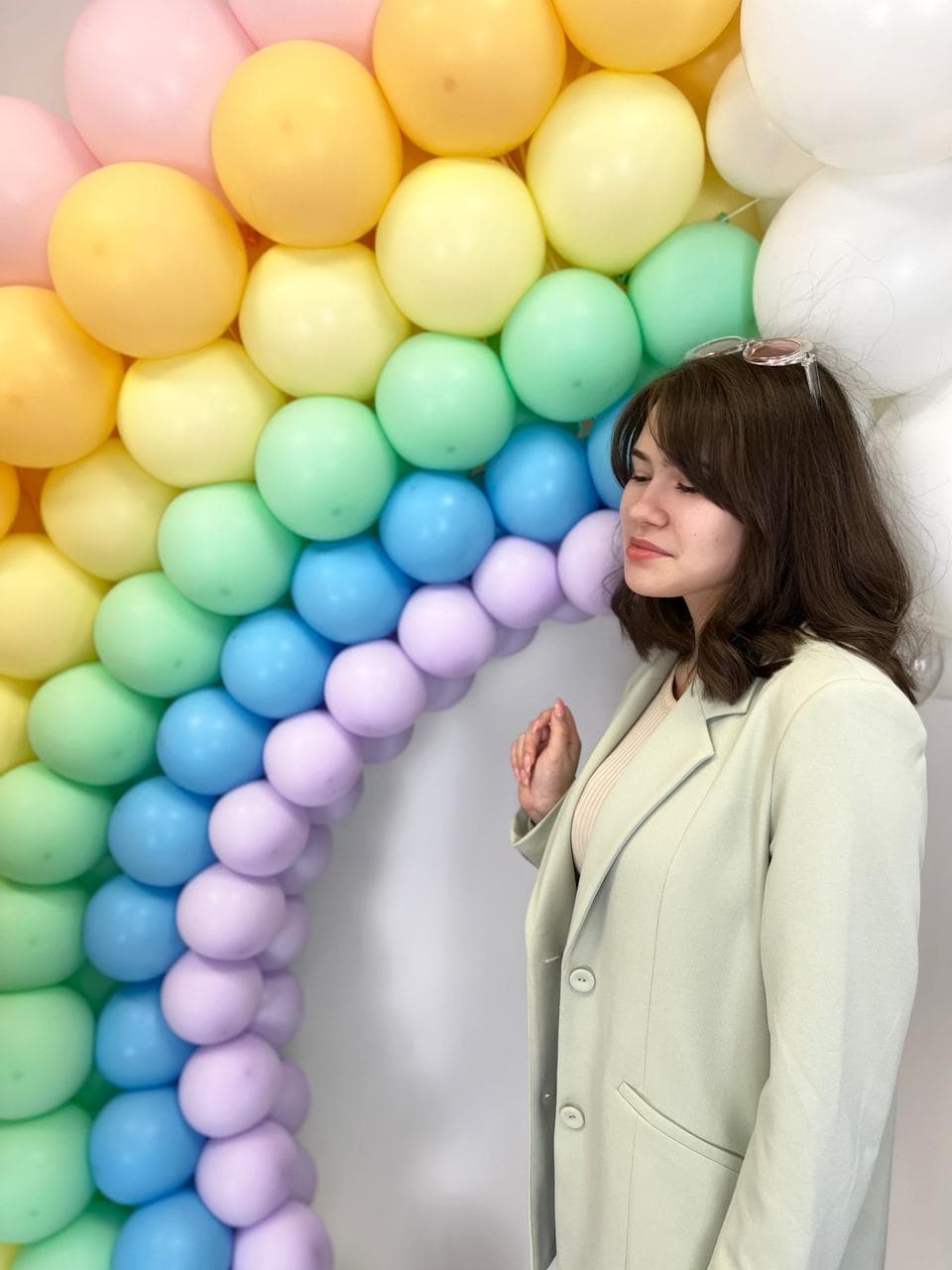 Оформление из шаров "Радужный день"