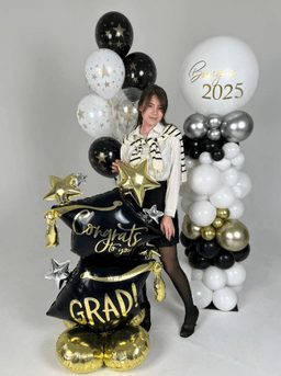 Оформление из шаров «Выпускник. Звезды»