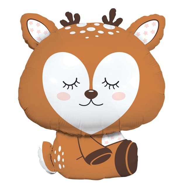 Олененок, Волшебный лес в упаковке, фольгированный шар / 81 см Олененок, Волшебный лес в упаковке, фольгированный шар / 81 см