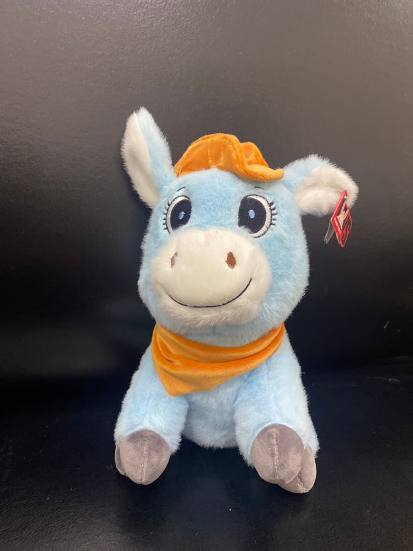 Ослик в шляпе,  голубой