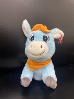 Ослик в шляпе,  голубой