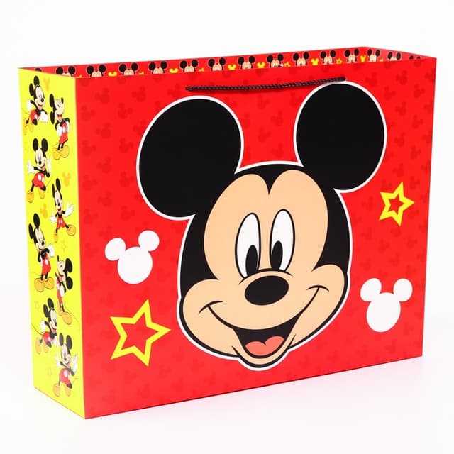 Пакет ламинат горизонтальный, Микки Маус, 50 х 40 х 15 Пакет ламинат горизонтальный, Микки Маус, 50 х 40 х 15
