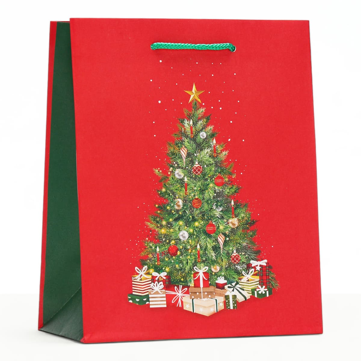 Пакет подарочный новогодний ламинированный «Большая ёлка», 18×22.3×10 см