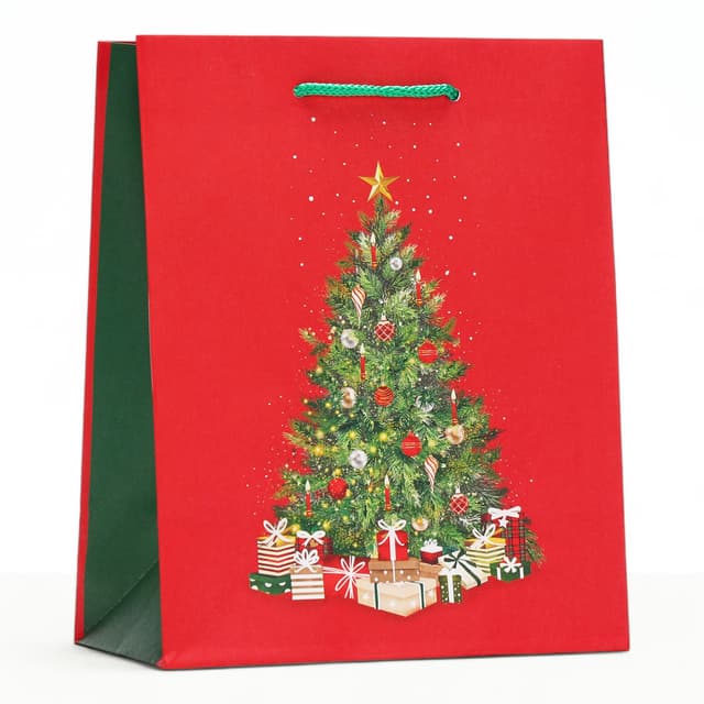 Пакет подарочный новогодний ламинированный «Большая ёлка», 18×22.3×10 см Пакет подарочный новогодний ламинированный «Большая ёлка», 18×22.3×10 см