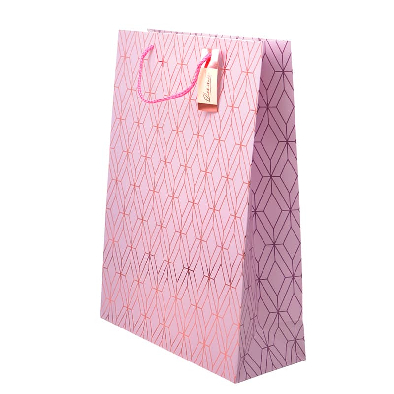 Пакет подарочный "Розовый узор" / 31*42*12 см / 1 шт /