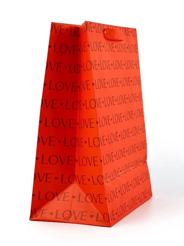 Пакет подарочный, упаковка, Love, частичный лак, ML 23 х 27 х 11.5 см