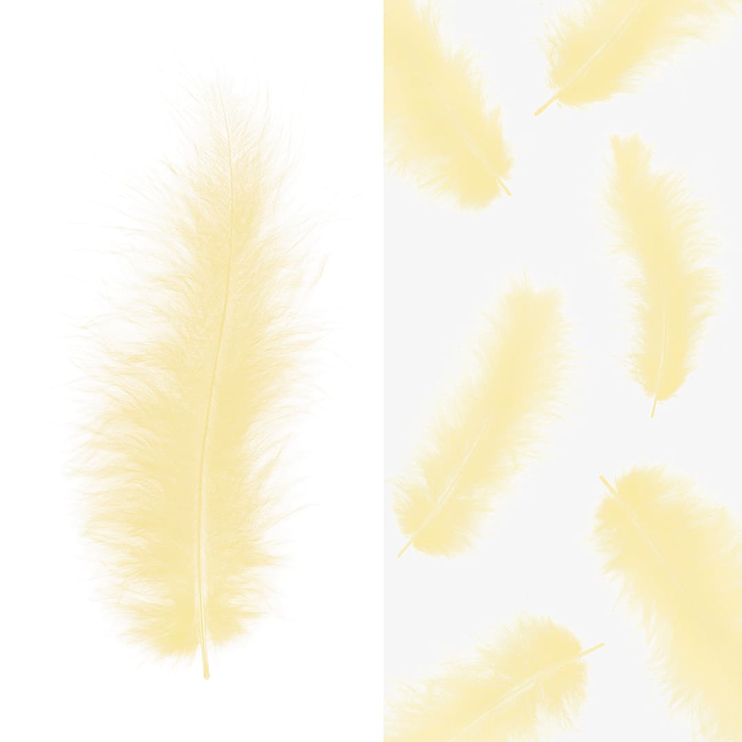 Перья кремовые (пачка)