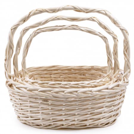 Плетеная корзина "Ива" M D33*25H34*12 см Плетеная корзина "Ива" M D33*25H34*12 см