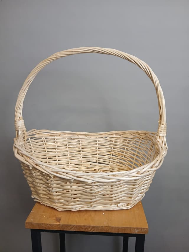 Плетеная корзина Натуральный D43*H33*43 см Плетеная корзина Натуральный D43*H33*43 см